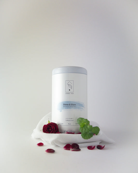 Shine & Glow Revitalizing Herbal Tea Tin Can